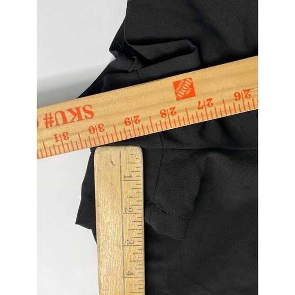 G Long Sleeve Romper Womens XS V-Neck Pockets Keyhole Back Button Black - Picture 6 of 6